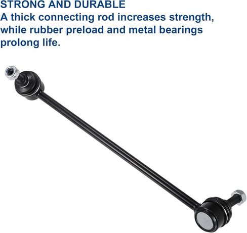 ACROPIX Front Sway Bar Link Stabilizer Bar End Link مناسب لسيارات BMW X3 - حزمة من 2 أسود in Saudi Arabia