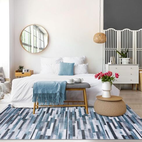 DECOMALL Coronado Small Rug, Machine Washable Modern Geometric Door Mat, Non Slip Carpet for Entryway,24"x36", Multi in Kuwait