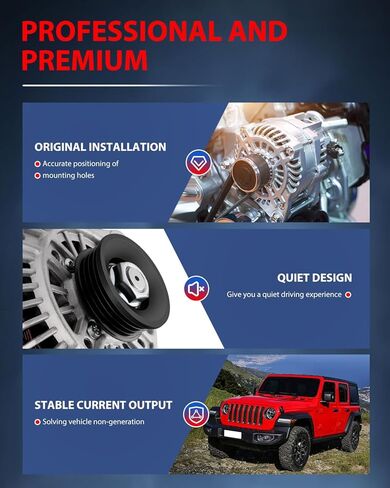 cciyu Alternator for Hyundai Elantra 2003 2004 For Hyundai Tiburone 2.0L AMT0153 AB190147 in Kuwait