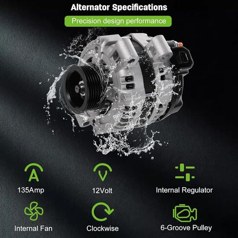 SCITOO Alternator 11179 Fit for Buick for LaCrosse 2009, for Chevrolet for Impala 2008,for Chevrolet for Impala 2009, for Pontiac for Grand Prix 2005,for Pontiac for Grand Prix 2007 2008 104210-4220 in Saudi Arabia