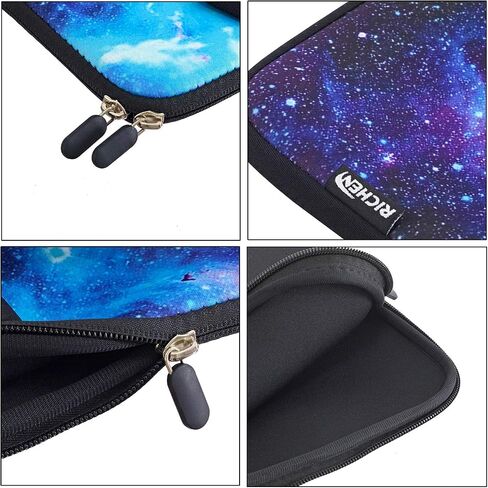 RICHEN Neoprene Laptop Sleeve Case Bag, Galaxy, Fits 11-12.5 inch Netbooks/Laptops/Notebooks, Portable Electronic Device Cover for Carrying and Protecting in Saudi Arabia