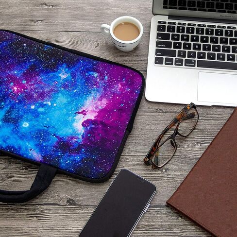 RICHEN Neoprene Laptop Sleeve Case Bag, Galaxy, Fits 11-12.5 inch Netbooks/Laptops/Notebooks, Portable Electronic Device Cover for Carrying and Protecting in Saudi Arabia