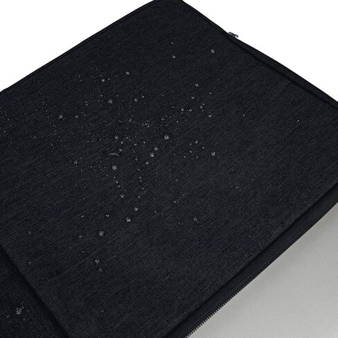 حقيبة كمبيوتر محمول RAINYEAR مقاس 13.3 بوصة متوافقة مع M1 M2 MacBook Pro 14 بوصة A2442، 13.6 بوصة A2681، 13.3 Air Pro A2338 A2337 وChromebook PC حقيبة حمل مع حقيبة جيب أمامية بمقبض، أسود in Kuwait