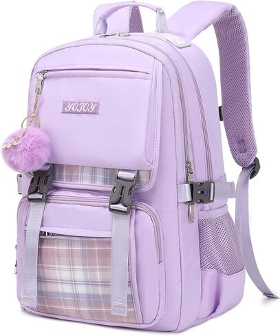 Girls Backpack 15.6 Inch Laptop Backpacks School Bag Kids Elementary Bookbags for Teen Girl Women Anti Theft Travel Daypack (Pink) in Kuwait