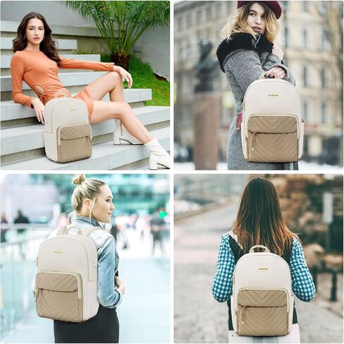 حقيبة ظهر للكمبيوتر المحمول KINGSLONG مقاس 15.6 بوصة للنساء، حقيبة ظهر للكمبيوتر للنساء مع منفذ USB، حقائب ظهر مقاومة للماء وحقائب سفر كاجوال للمناسبات الجامعية، أسود in Kuwait