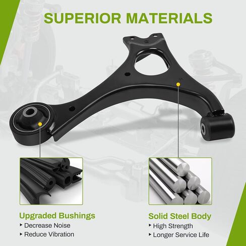 AUTOSAVER88 Front Lower Control Arm Compatible with 2006-2011 Civic 1.3L 1.8L, 2006-2011 CSX in Saudi Arabia