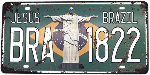 UOOPAI Gustave Paris Eiffel Tower ET 1889 Vintage Metal Tin Sign Auto License Plate, Embossed Tag Size 6" X 12" in Saudi Arabia