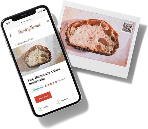 Fujifilm Instant Mini Link 2 Smartphone Printer + Fuji Instant Mini Film (40 Sheets) - BluebirdSales Carrying Case and Microfiber Cleaning Cloth, Instant Mini Link Printer Bundle (Ash White) in Kuwait