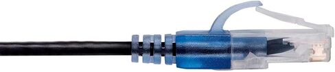 كابل تصحيح Monoprice Cat6A Ethernet - Snagless RJ45، 550 ميجا هرتز، 10 جيجا، UTP، سلك نحاسي عاري نقي، 30AWG، 10 حزم، 1 قدم، أزرق - سلسلة SlimRun in Saudi Arabia