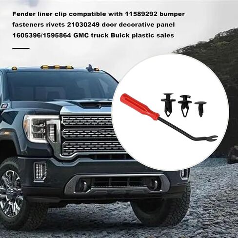 120PCs 3 in 1 GM A20991 Fender Liner Clips, 11589292 Bumper Fastener Plastic Rivet 21030249 Door Trim Panel 1605396/1595864 Compatible with GMC Trucks Buick in Saudi Arabia
