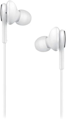 Samsung AKG Earbuds for Galaxy S23 Ultra - Original USB Type C in-Ear Earbud Headphones with Remote & Mic - Braided - includes Velvet Pouch - White in Saudi Arabia