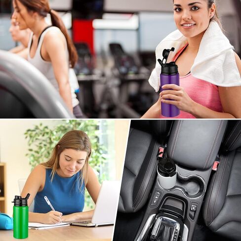 Shellwei 10 Pcs Aluminum Water Bottle 17 oz Reusable Bottles with Snap Lids Metal Water Bottle Lightweight Portable Sports Water Bottle Leak Proof Travel Water Bottle for Gym Camping Hiking Fishing in Saudi Arabia