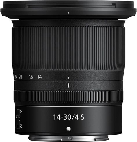 عدسة تكبير Nikon NIKKOR Z مقاس 14-30 مم f/4.0 S لكاميرات Nikon Z (20070) + مجموعة مرشح + حافظة غطاء + مجموعة تنظيف in Saudi Arabia
