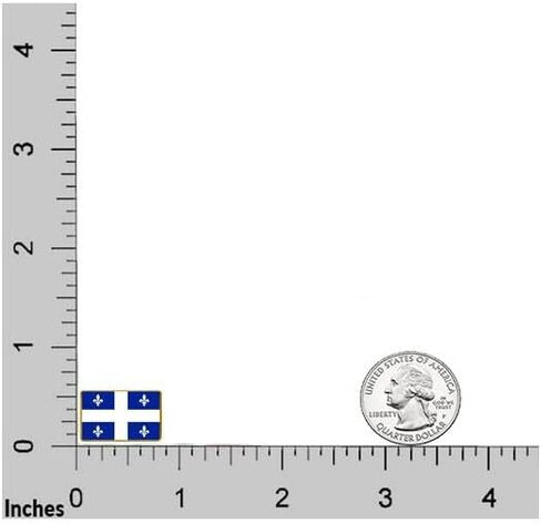4 قطع كندا كيبيك العلم دبوس مستطيل شارة السفر الدولي بروش سبيكة معدنية تذكارية دبوس ل قبعة الملابس على ظهره in Kuwait