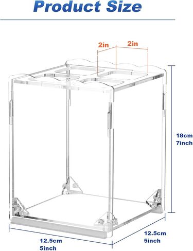 Acrylic Pipe Cleaners Storage & Organizer, Pipe Cleaners Holder with Separation, Fit for Pipe Cleaners Art and Craft Supplies, with Installation Tools (Clear) in Saudi Arabia