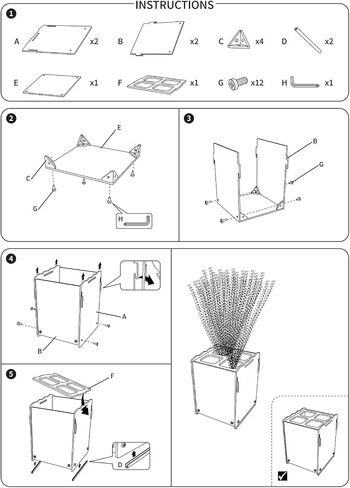 Acrylic Pipe Cleaners Storage & Organizer, Pipe Cleaners Holder with Separation, Fit for Pipe Cleaners Art and Craft Supplies, with Installation Tools (Clear) in Saudi Arabia