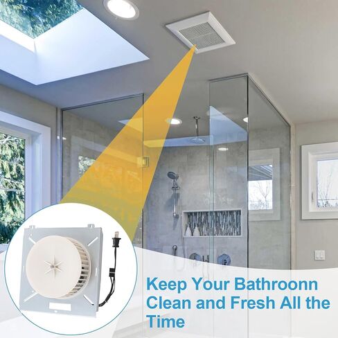 Upgrade S97017705 Motor Assembly Compatible with Broan 750 751 752 NuTone r 8663RP 8664RP 671R 672R Exhaust Fan Replace 86933000/JA2B104N/JA2C271G/JA2B099N/S97017705/97017705 in Kuwait