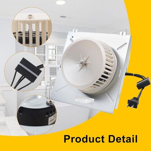 Upgrade S97017705 Motor Assembly Compatible with Broan 750 751 752 NuTone r 8663RP 8664RP 671R 672R Exhaust Fan Replace 86933000/JA2B104N/JA2C271G/JA2B099N/S97017705/97017705 in Kuwait