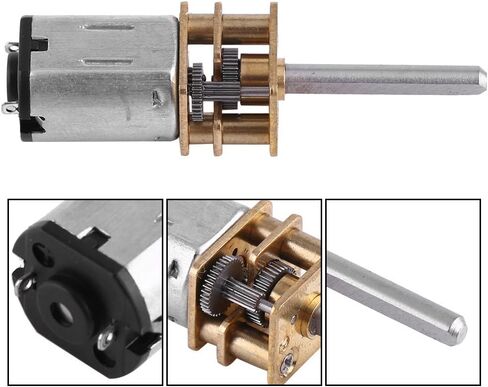 DC 12V Geared Motor Electric Micro Speed Reduction Gear Box with Long Output Shaft for Robot DIY Output Shaft Diameter 3mm (12V 2000RPM) in Saudi Arabia