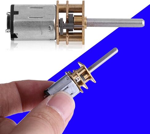DC 12V Geared Motor Electric Micro Speed Reduction Gear Box with Long Output Shaft for Robot DIY Output Shaft Diameter 3mm (12V 2000RPM) in Saudi Arabia