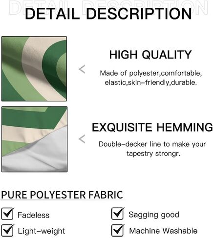 Yopurec Retro Sage Green Heart Tapestry 70S Hippie Style Psychedelic Cute Preppy Banner For Teen Girl Bedroom College Dorm Home Living Room Party Decor 29X37 In in Saudi Arabia