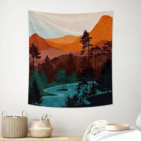 Yopurec Retro Sage Green Heart Tapestry 70S Hippie Style Psychedelic Cute Preppy Banner For Teen Girl Bedroom College Dorm Home Living Room Party Decor 29X37 In in Saudi Arabia