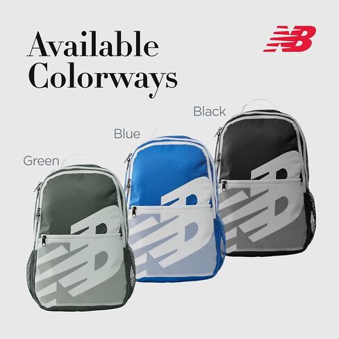 New Balance Laptop Backpack, Core Performance Travel Bag for Men and Women, Black, One Size in Saudi Arabia