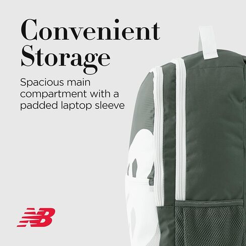 New Balance Laptop Backpack, Core Performance Travel Bag for Men and Women, Black, One Size in Saudi Arabia