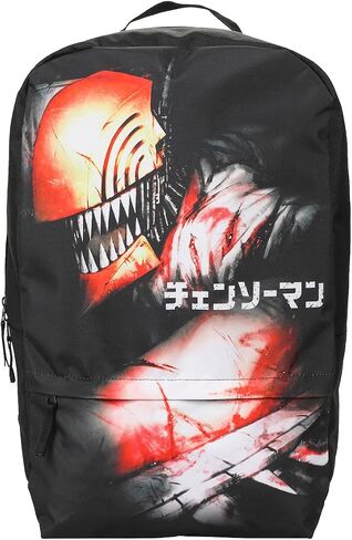 حقيبة ظهر للكمبيوتر المحمول باللون الأسود من Bioworld Chainsaw Man Denji in Saudi Arabia