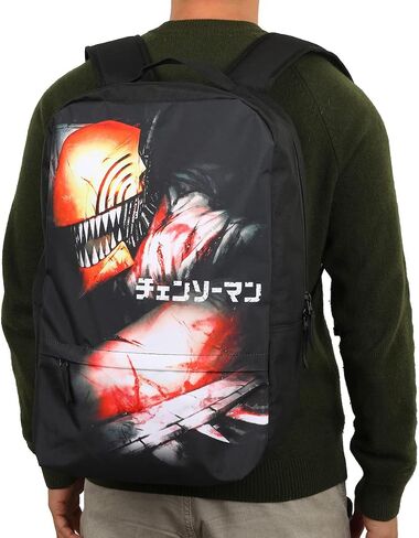 حقيبة ظهر للكمبيوتر المحمول باللون الأسود من Bioworld Chainsaw Man Denji in Saudi Arabia