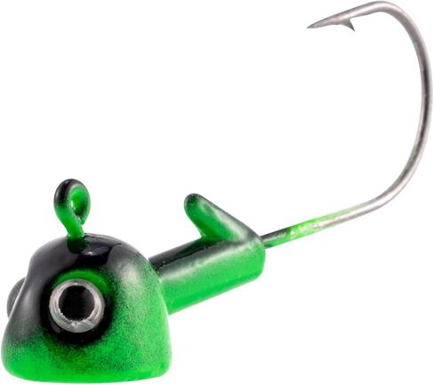 Dr.Fish 10 Pack Walleye Fishing Jig Heads 3D Eyes Stand Up Jigs Walleye Hook Lures Flat Bottom Fishing Swimbait Jig Freshwater Fishing Bass in Saudi Arabia