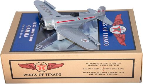 Wings of Texaco 1932 Northrop Gamma Airplane Coin Bank - الثاني في السلسلة in Saudi Arabia