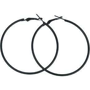 Hoop Earrings for Women 60MM Big Pink black Black Stainless Steel Hoops 80s 90s Large Retro Neon Earrings Party Dangle Earrings Accessories for Girls Gift