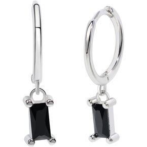 Tiny 14K Gold Plated 925 Sterling Silver Huggie Earrings with Heart Dangle Earrings Hoop Earrings for Women Teens