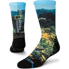 Stance Crew Poppy Trails Socks (Large, Black)