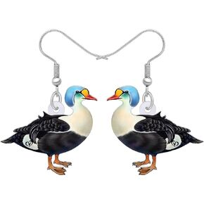Acrylic Charm Cute Quacker Mandarin Mallard Duck Earrings Drop Dangle Jewelry Farm Decorations for Women Girls Funny Party Gifts