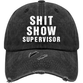منسقو قبعات البيسبول في The Entire Shit Show، قبعة بيسبول، قبعة أبي مضحكة للرجال