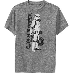 STAR WARS Mandalorian Stormtrooper Splatter Boys Short Sleeve Tee Shirt