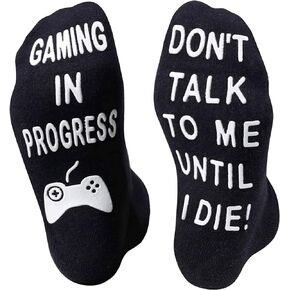 HAPPYPOP Funny Gaming Gifts For Gamer Lovers Teen Boys, Novelty Gamer Gaming Game Socks