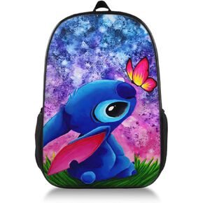 حقيبة ظهر كرتونية لطيفة مقاس 17 بوصة كاجوال ومتينة حقيبة ظهر للكمبيوتر المحمول خفيفة الوزن وحقائب ظهر للسفر وحقيبة كمبيوتر محمول وهدايا يومية (لون-3، قطعة واحدة) in Kuwait