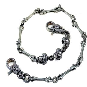 Skull Bone Biker Keychain Key Jean Wallet Chain (26.5") CS112MLT