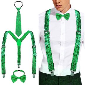 بريق الترتر الحمالات البريق الحمالات المرنة وربطة العنق حزب قابل للتعديل ربطة العنق الحمالات للرجال والنساء in Kuwait