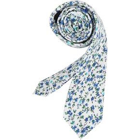 دان سميث ربطة عنق رفيعة من القطن بتصميم عصري للرجال مقاس 2.5 انش مطبوع عليها زهور in Kuwait