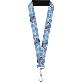 Buckle-Down Womens - Winnie The Pooh Lanyard, Blue, 22 X 1 US