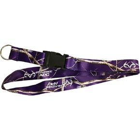 Camo APC Purple Pattern Hunting Keychain Breakaway Lanyard