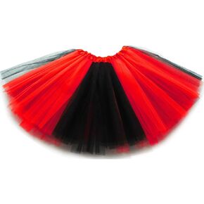 Thanksgiving Orange Yellow/Red/Purple/Green Black Tutu Skirt 3-Layer Tutu Skirt for Girls Women Turkey Tutu Costume