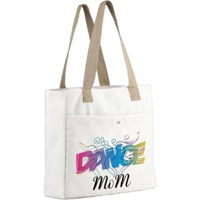 MBMSO Dance Mom Tote Bag Dance Mom Gift for Dancer Tote Bag Dance Lover Gift for Dance Team Dance Tote Bag Dance Teacher Gift