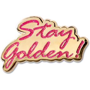 Ata-Boy Golden Girls Stay Golden 1.12" Glitter Enamel Pin…