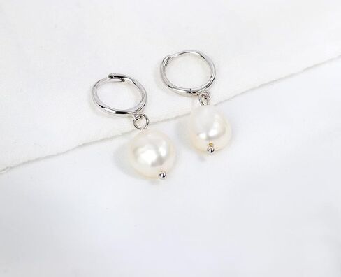 Tiny 14K Gold Plated 925 Sterling Silver Huggie Earrings with Heart Dangle Earrings Hoop Earrings for Women Teens in Saudi Arabia