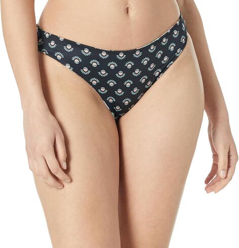 Billabong Women's Standard Dont Trip Reversible Lowrider Bikini Bottom, Black Pebble, Large in Saudi Arabia